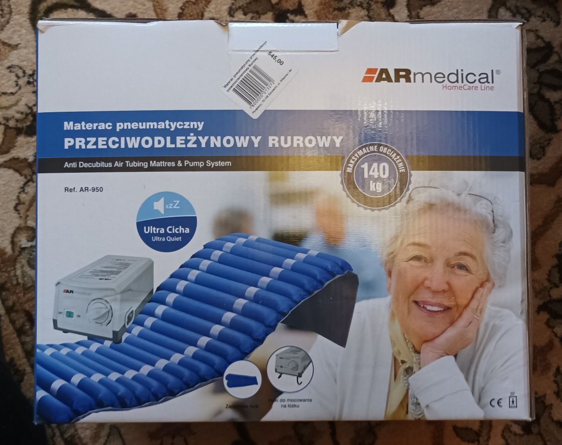 materac przeciwodleżynowy pneumatyczny rurowy