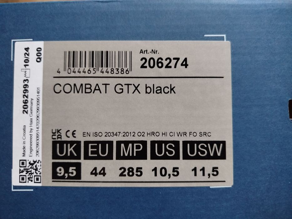 Buty taktyczne Haix Combat GTX rozmiar 44 Gore-Tex