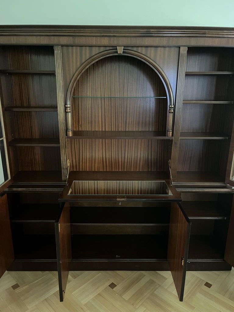 Kredens -biblioteczka + biurko w stylu angielskim do gabinetu.