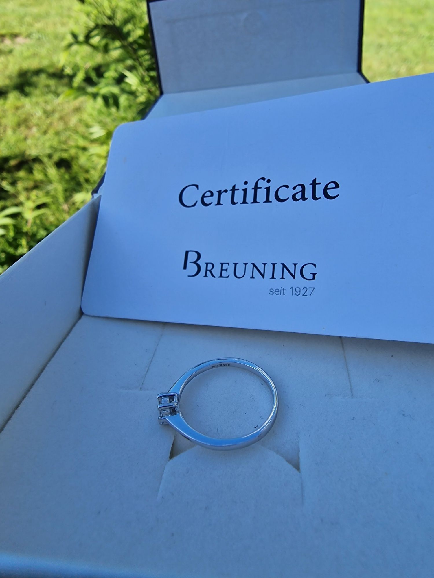 Pierścionek z Brylantami 0,15 CT H/si  W/SI Breuning Ring -BRILLANT