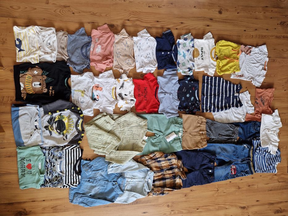 Zestaw ubrań 80 wiosna lato hm cool club