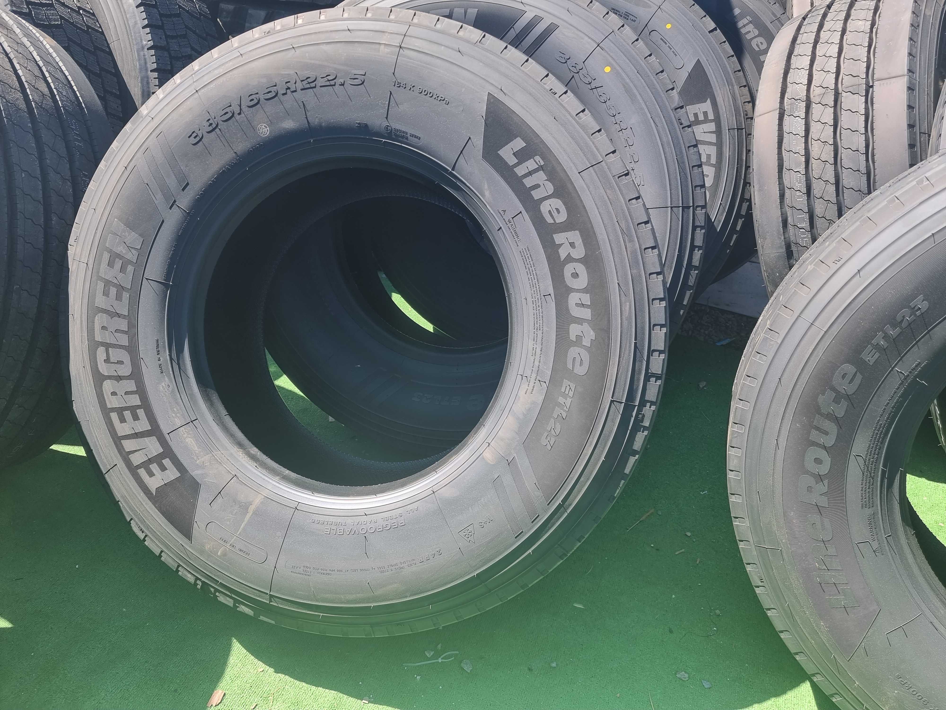 Nowe opony 385/65R22.5 Evergreen ETL23 - 24PR - PREMIUM - c. brutto