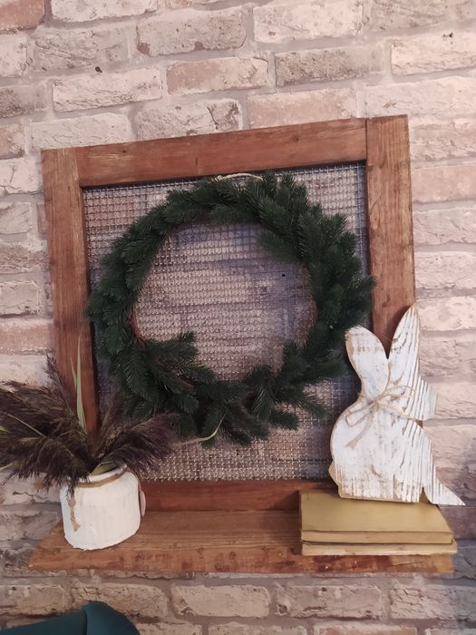 Półka w stylu wiejskim rustykalnym prowansalskim siatka