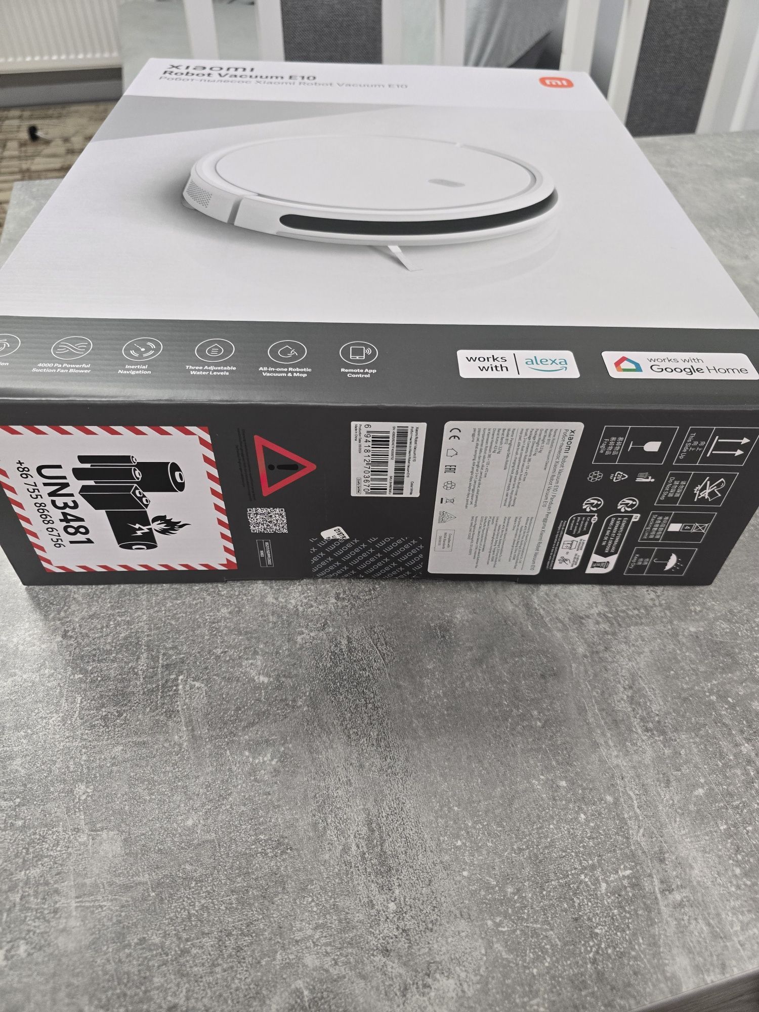 Pudełko wraz z instrukcjami Xiaomi Robot Vacuum E10
