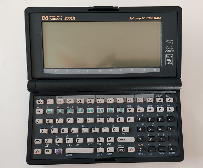 HP 200LX 1MB rozbudowany RAM o 4MB