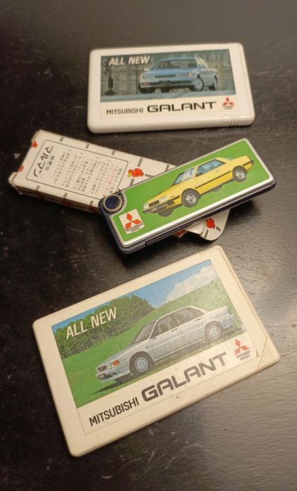 Retro gadżety reklamowe Mitsubishi z 1987. Unikat!