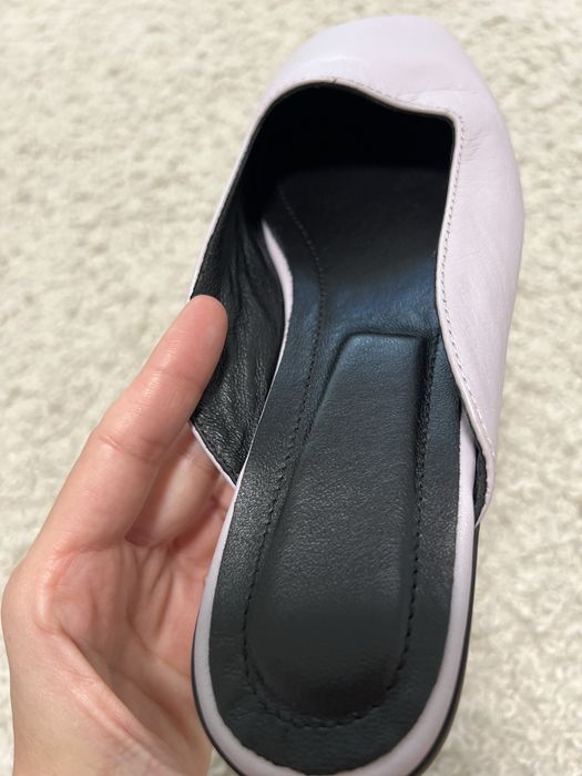 Мюлі сабо натуральна шкіра