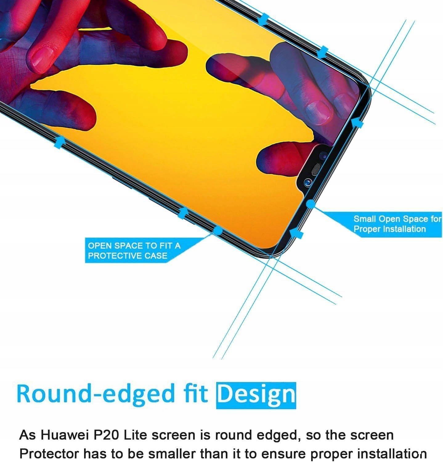 NEW'C - Zestaw 2x Szkło Hartowane do Huawei P20 Lite