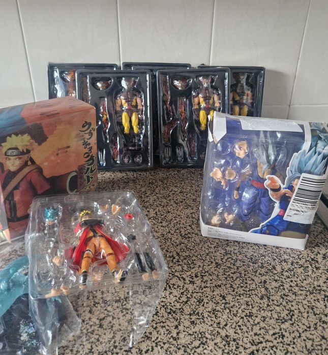 Figuras de Ação – Naruto, Son Gohan, Wolverine