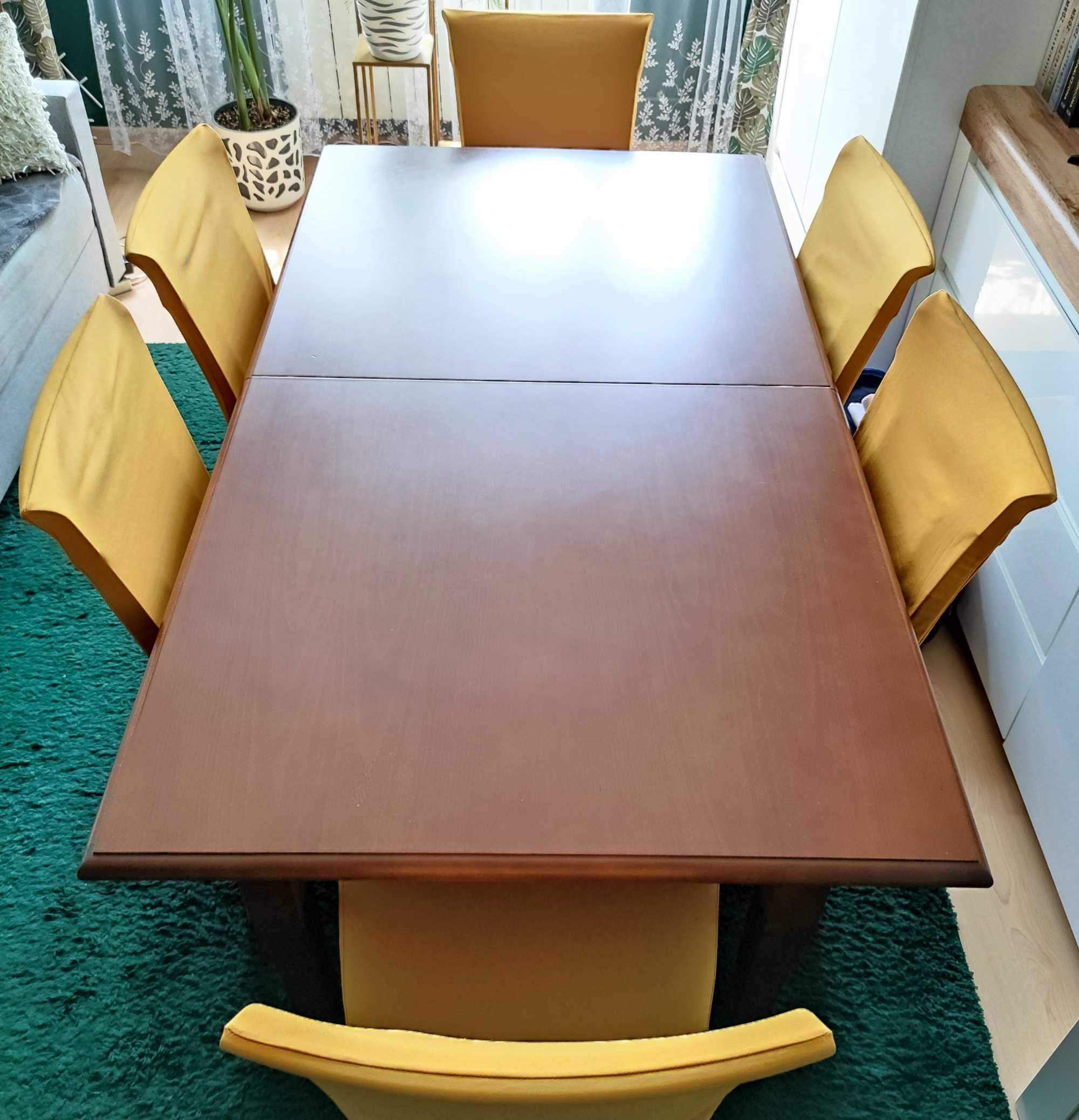 Stół 80x150cm rozkładany plus 6 krzeseł