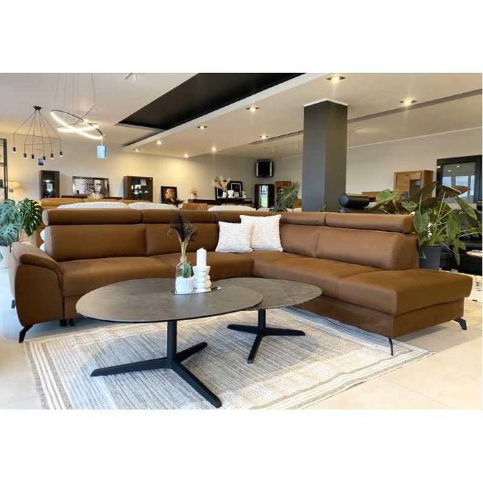 Siella narożnik w tkaninie łatwoczyszczącej z funkcją spania - PYKA