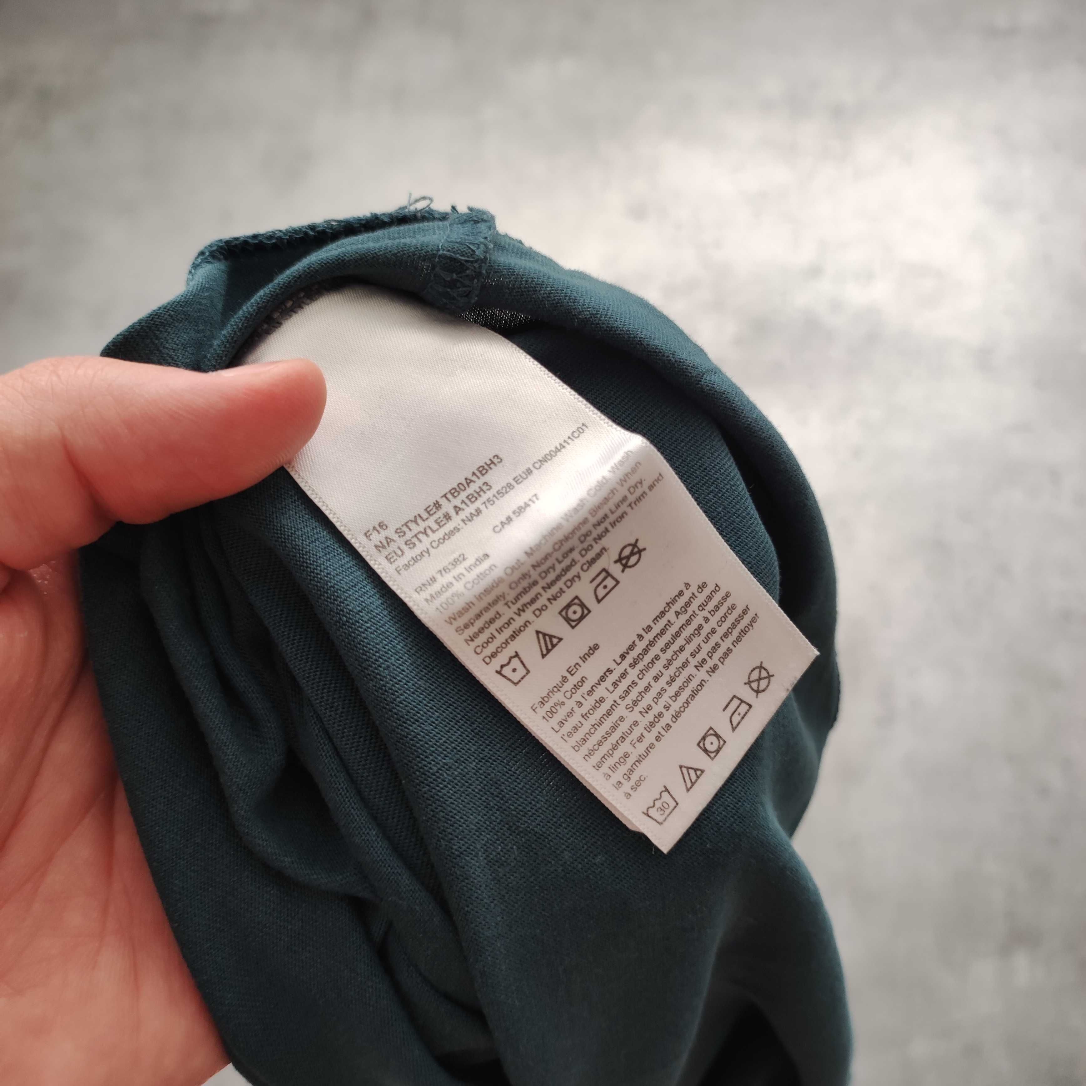 MĘSKA Koszulka Bawełna PREMIUM Duże Logo Timberland Zielona Trekking
