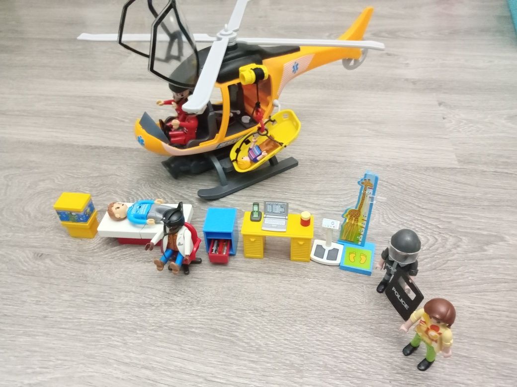 Brinquedos Salvamento, helicóptero Playmobil