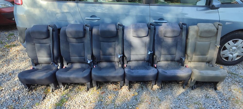 Fotel Espace IV przedlift 2i3rzad wbudowany pas bus  kamper ISOFIX