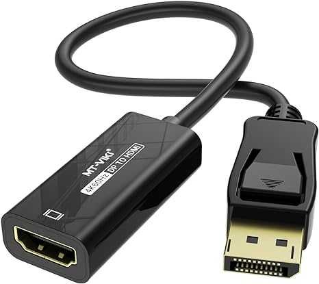 MT-VIKI 4K60Hz DP HDMI Adapter, Displayport 1.2 to HDMI 2.0 Adapter