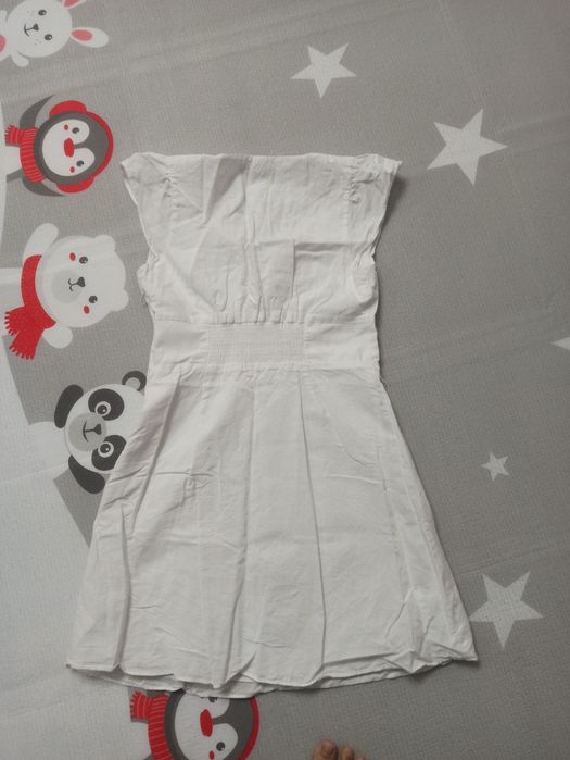 Брендова білосніжна бавовняна сукня, плаття, сарафан