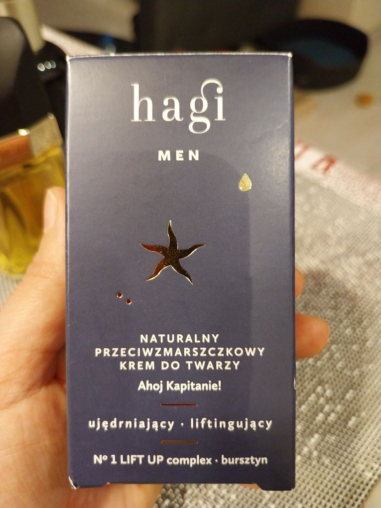 Krem Hagi men naturalny przeciwzmarszczkowy do twarzy