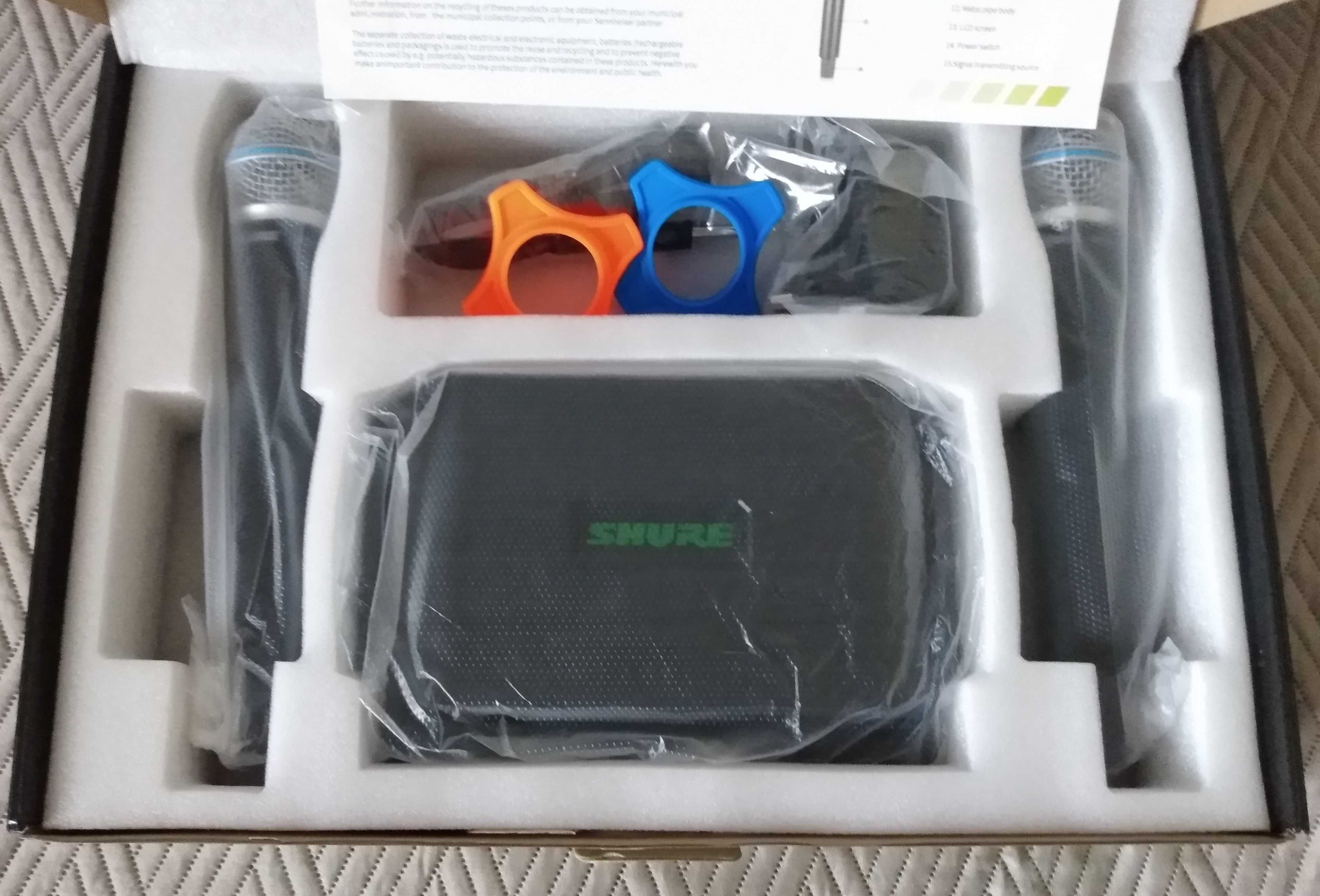 sprzedam zestaw mikrofonów bezprzewodowych SHURE GLXD4 - NOWY