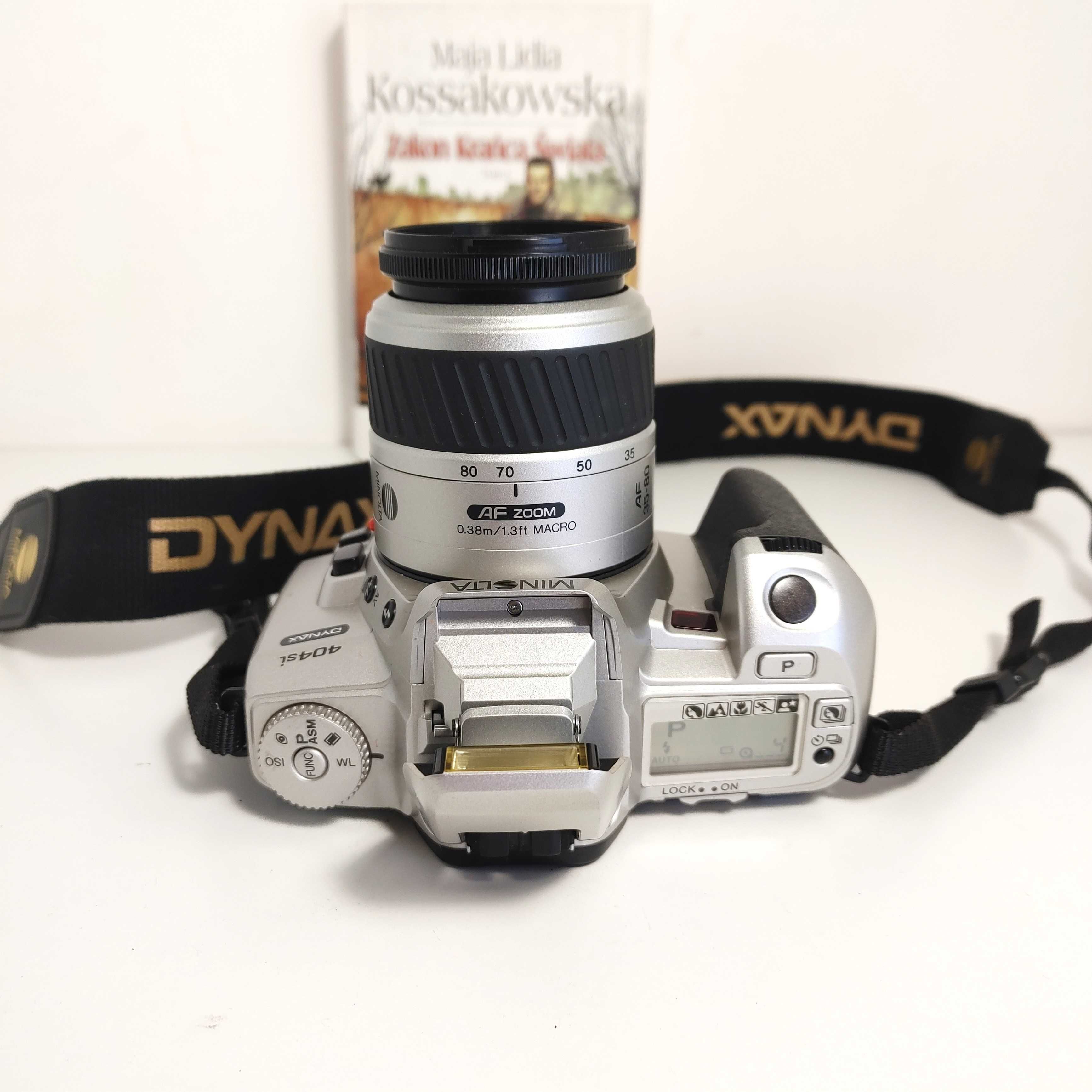 Ładna lustrzanka analogowa na początek Minolta Dynax 404si z 35-80mm