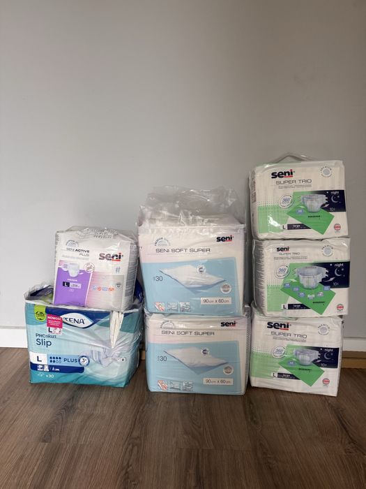 Podkłady i pieluchy dla dorosłych r.L