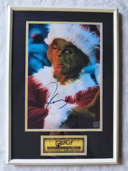 Moldura Filme The Grinch com Autógrafo (A4)