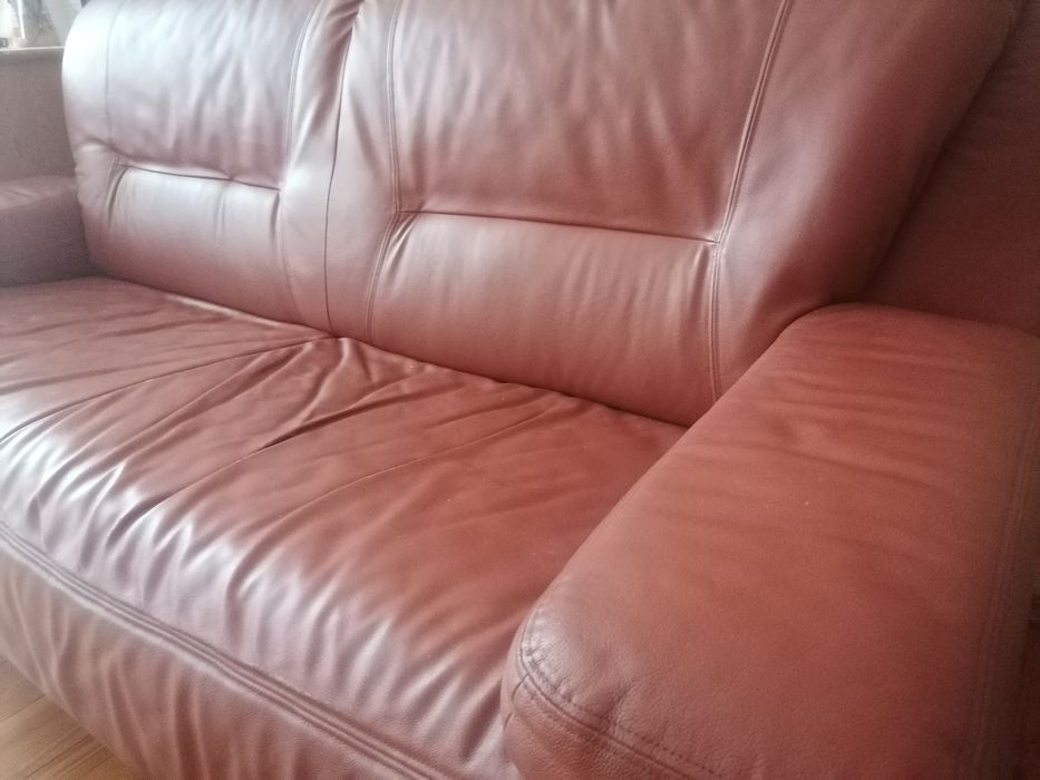 Kanapa i fotel skórzane