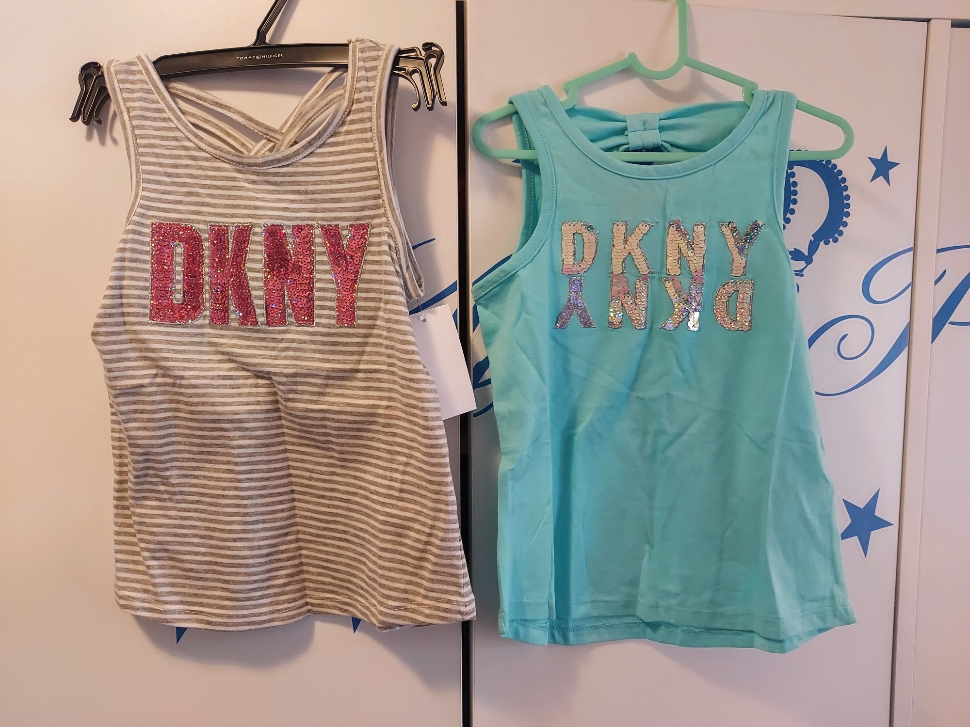 Новые оригинал фирменные майки DKNY лето