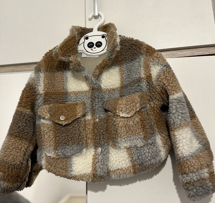Kurtka dziewczęca Teddy Zara 6-7 lat
