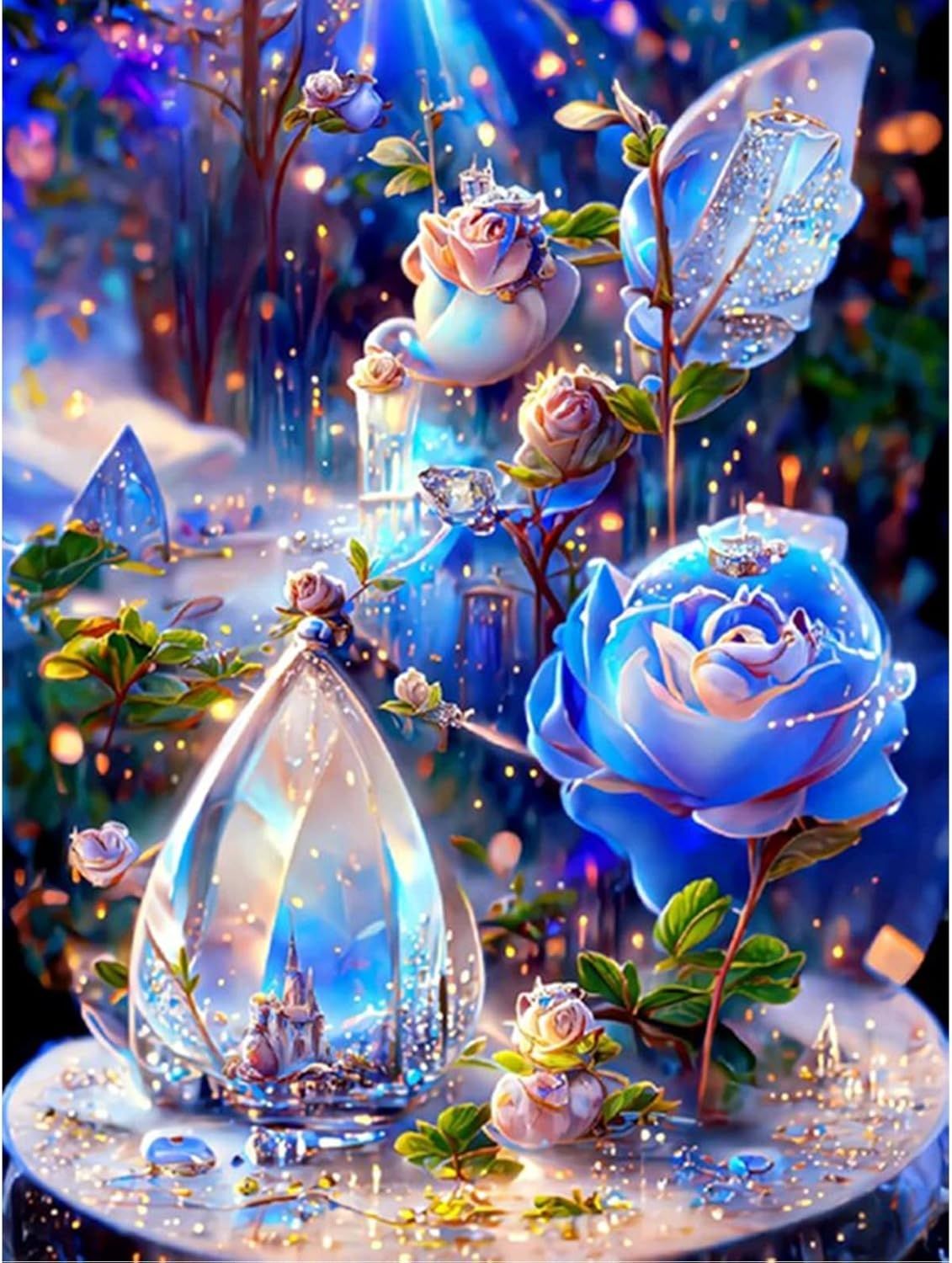 Haft Diamentowy Mozaika Diamenciki Do Przyklejania Rose Flower Róża