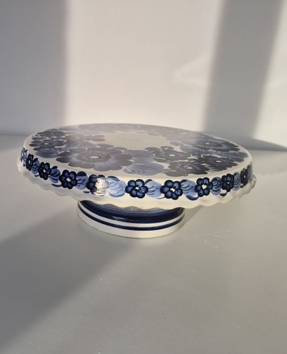 Patera tortownica fajans włocławek PRL