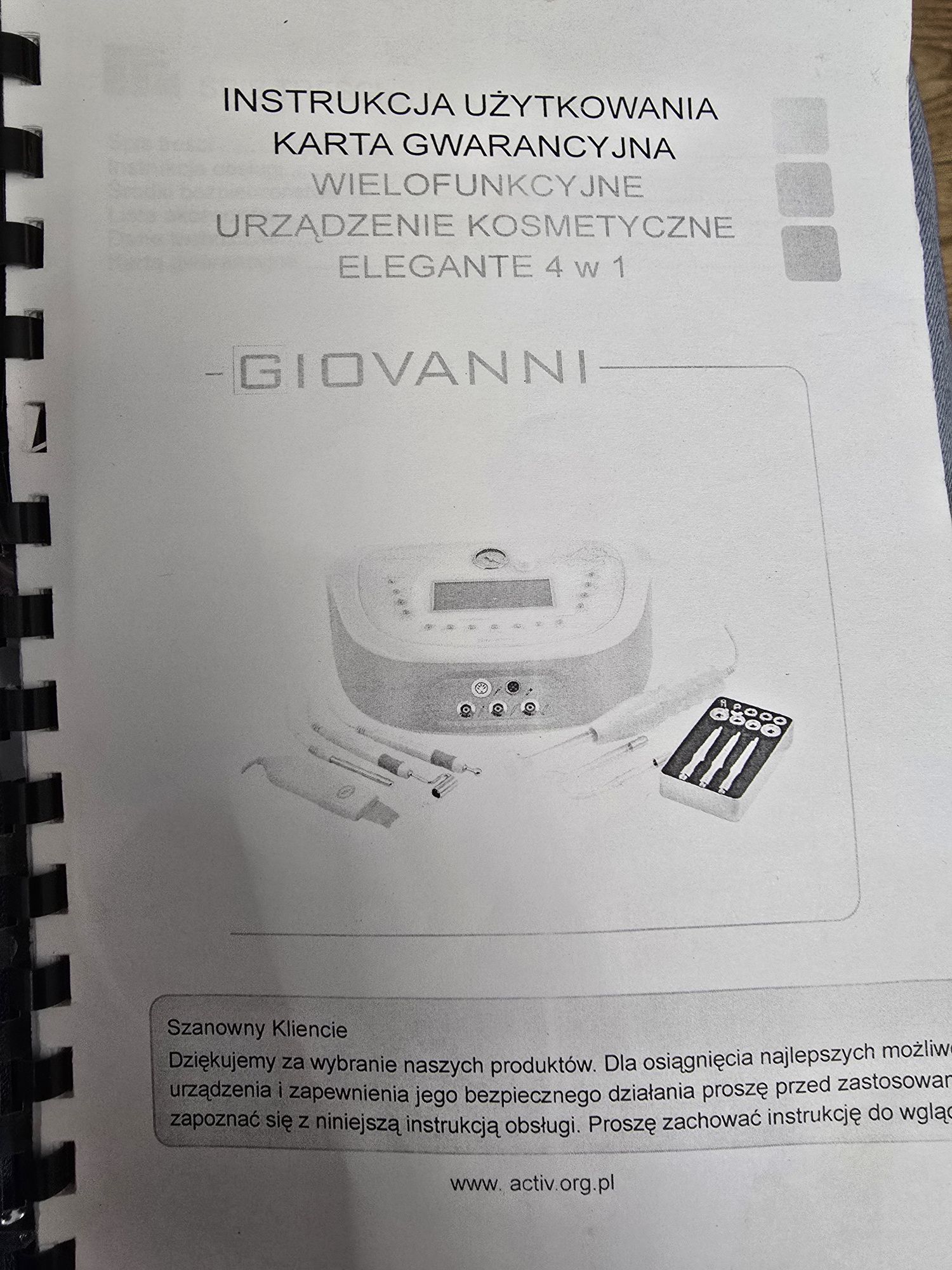 Giovanni elegante 4w1 mikrodermabrazja kawitacja darsonval
