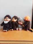 Monchhichi moncziczi Małpka lata 90 zestaw malpek sekiguchi