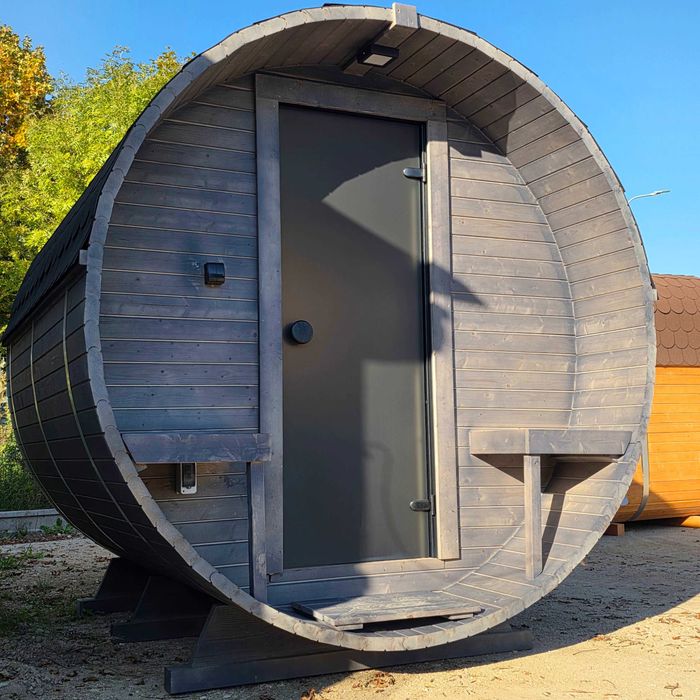 Sauna ogrodowa BECZKA 240 cm do samodzielnego montażu