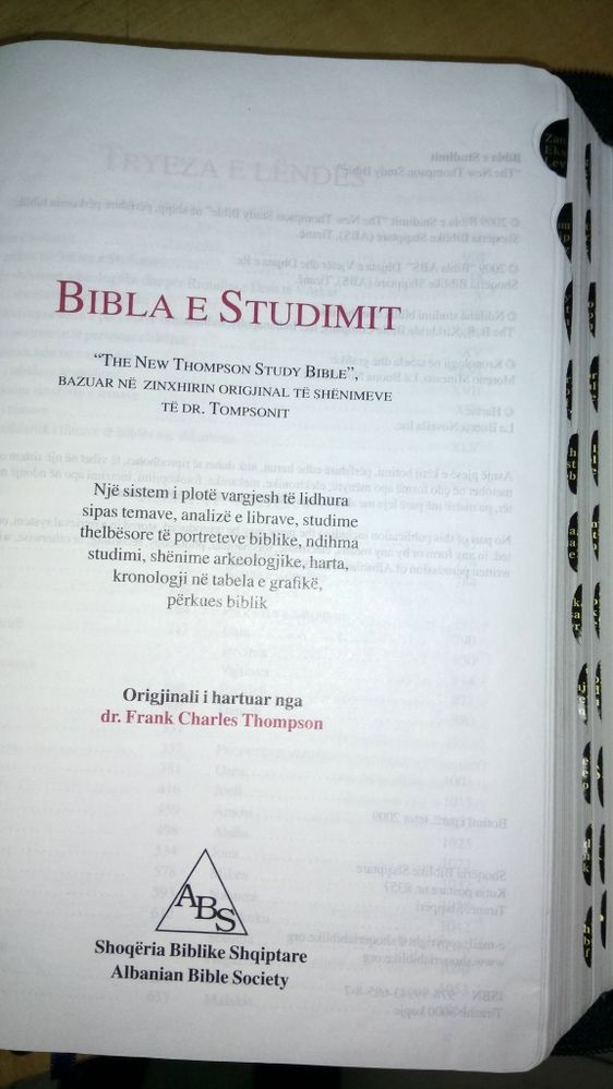 Bibla e studimit - The New Thompson Study Bible in ALBANIAN