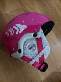 Kask narciarski dla dziewczynki Martes Tirolli Junior Pink S (48-52)