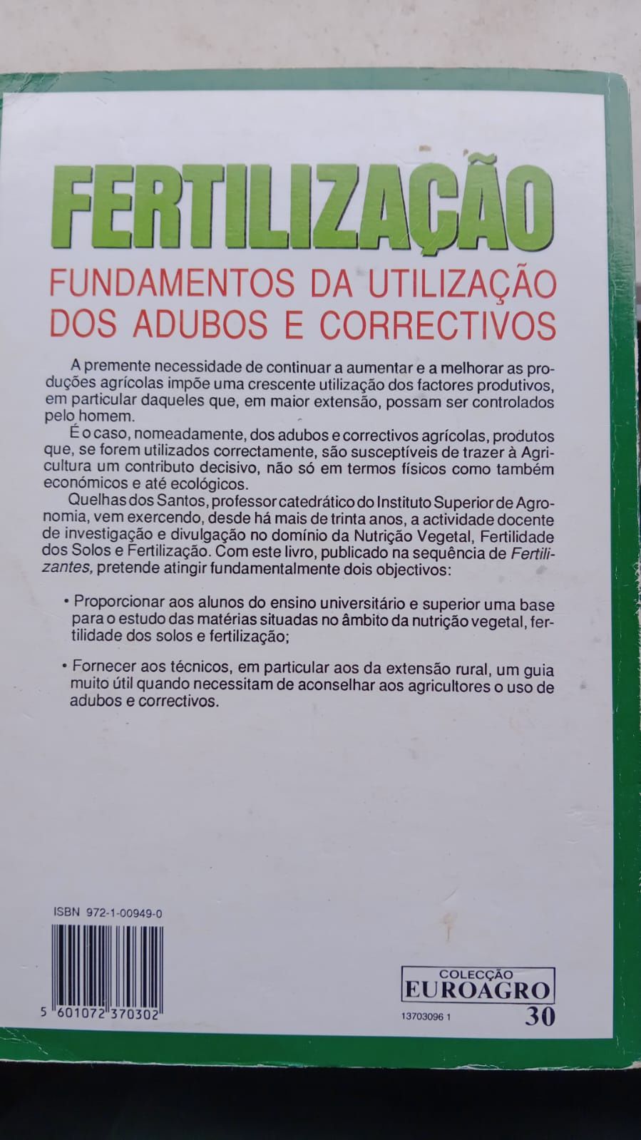 Livros Biologia, Hidráulica e Fertilização