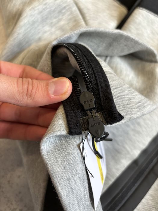 ОРИГІНАЛ! Кофта/зіпка Nike tech fleece сіро-чорна | S