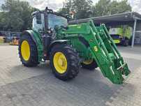 John Deere 6145 R z turem  John Deere 6145R