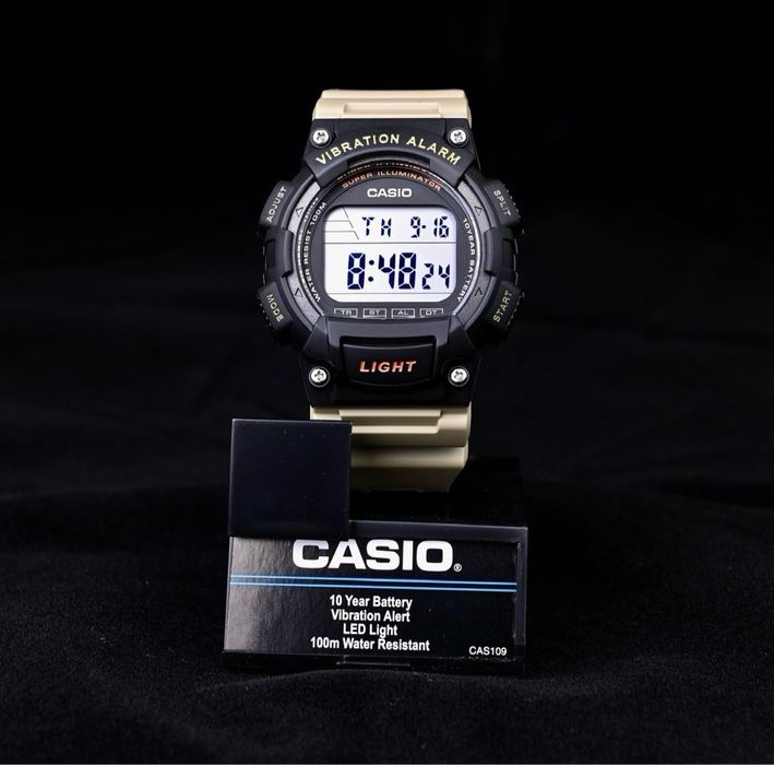 Чоловічий годинник Casio W-736H-5A з вібробудильником оригінал новий