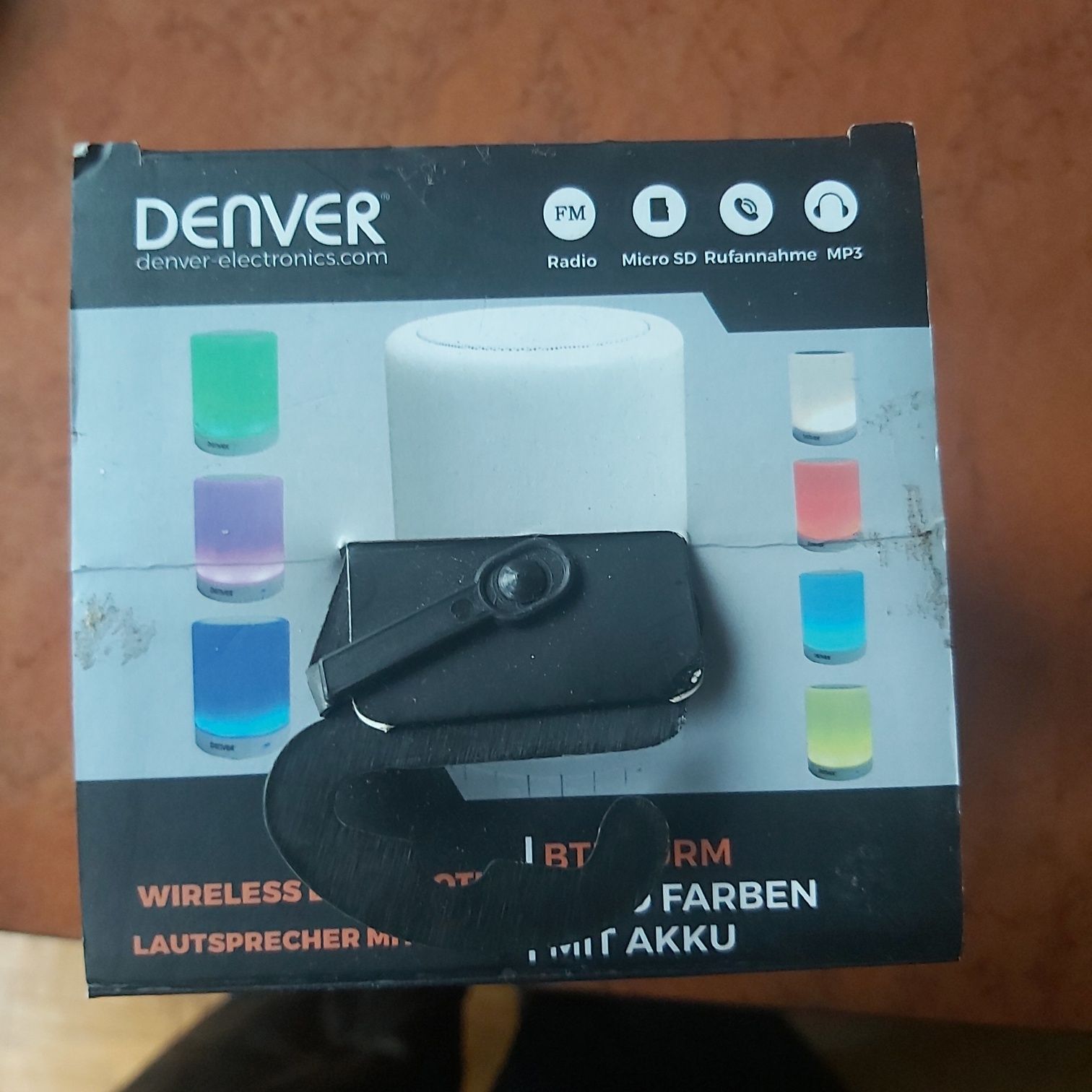 Glosnik bluetooth z lampka nocna