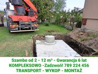 Szamba betonowe zbiorniki na szambo 2-12m³ z WYKOPEM kompleksowo Łódź