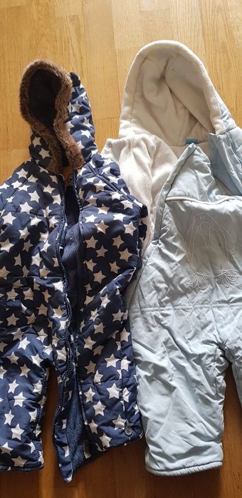 Теплі осінні комбінезони - 80 см