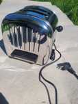Toster retro srebrny