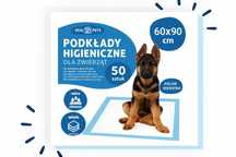 Maty higieniczne dla psa XL 60x90 cm 50 szt. chłonne + woreczki
