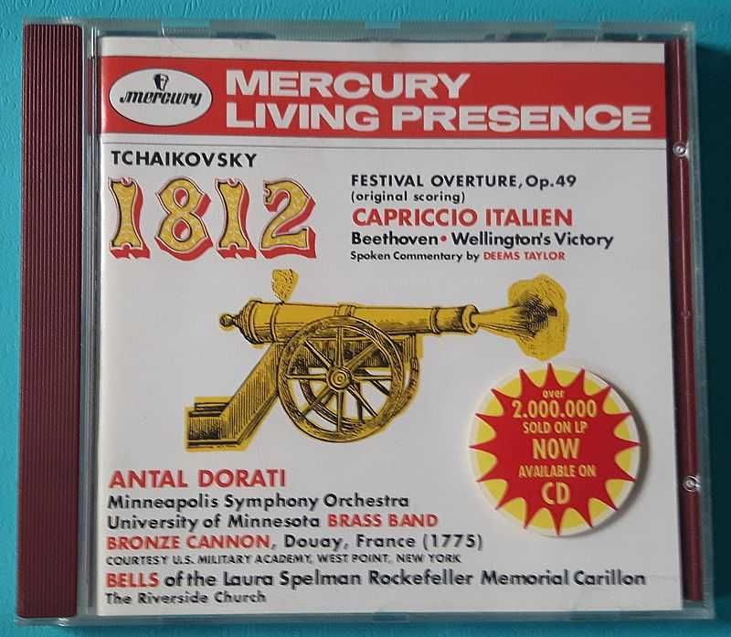 CD Tchajkovsky Czajkowski Uwertura 1812 wyd. Mercury Living Presence