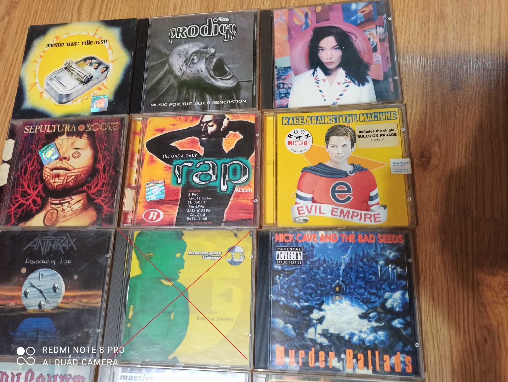 płyty cd z lat 90 prodigy, pantera, sepultura