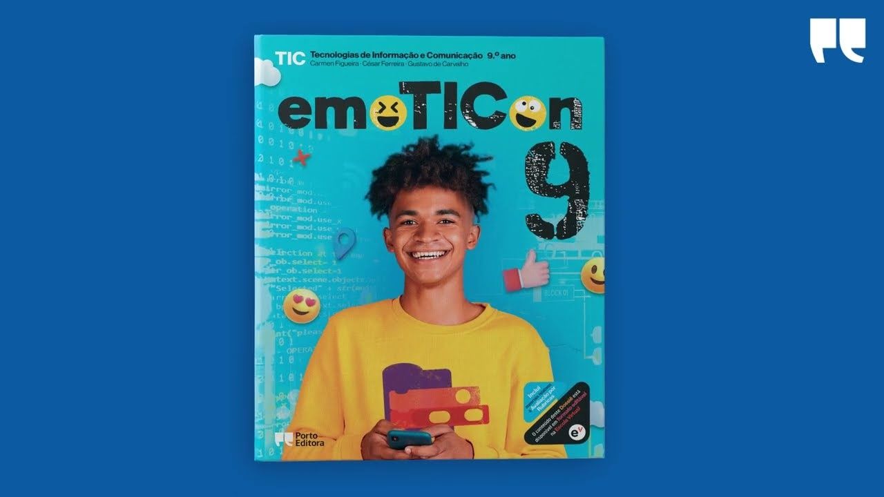 Manual TIC 9º Ano- emoTICon - Porto editora - NOVO