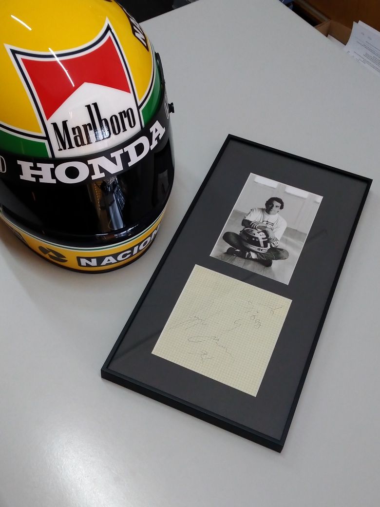 Ayrton Senna ! Autógrafo, dedicatória, numérica de 1994 ! Raríssimo !