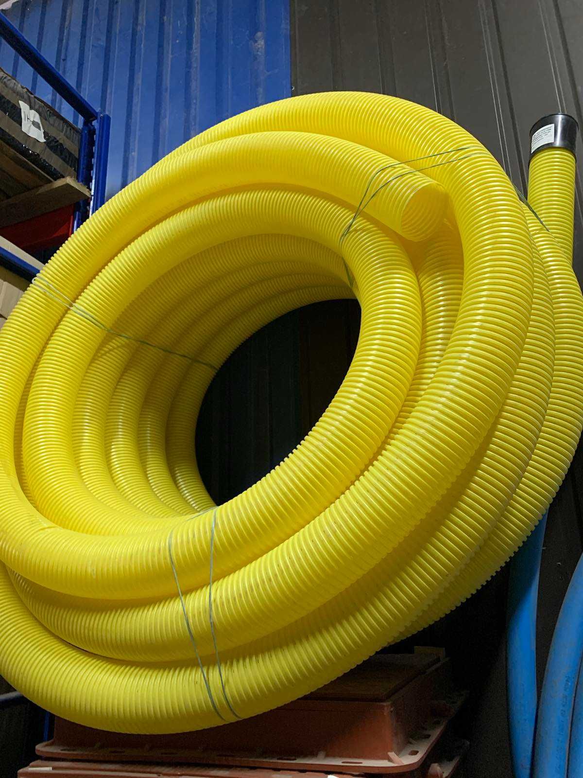 Труба дренажная гофрированная желтая 100мм SN4 Инсталпласт