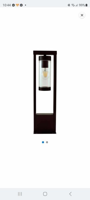 Lampa ogrodowa lampy ogrodowe goldlux spectra 50 cm czarna
